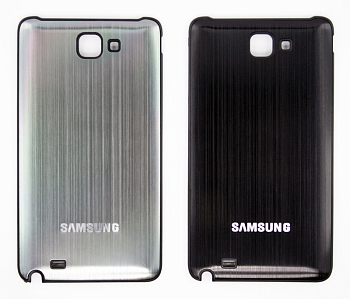 Задняя крышка для Samsung i9220, N7000, Note металл (серый) (упаковка пакет)
