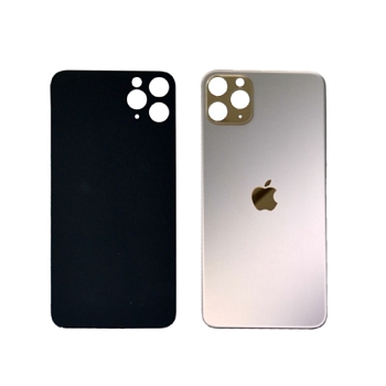 Задняя крышка (стекло) для iPhone 11 Pro Max (золотая)